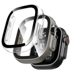 Чохол Tech-Protect Defense для Apple Watch Ultra 4 | 3 | 2 | 1 49 mm Titanium & Clear (2 pack) (5906302399123)