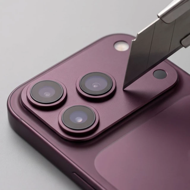 Захисне скло для камери Tech-Protect Camalloy Fit+ для iPhone 18 Pro Max Burgundy (5906302399406)