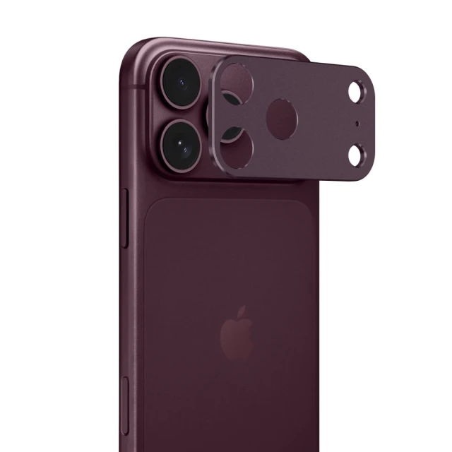 Захисне скло для камери Tech-Protect Camalloy Fit+ для iPhone 18 Pro Max Burgundy (5906302399406)