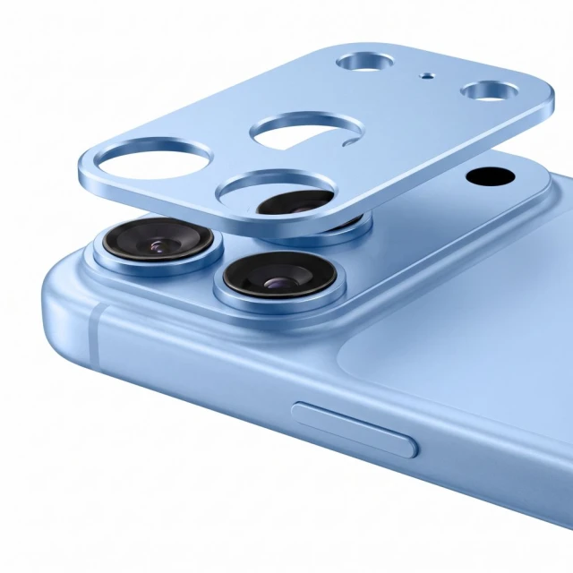 Захисне скло для камери Tech-Protect CamAlloy Fit+ для iPhone 18 Pro Light Blue (5906302399413)