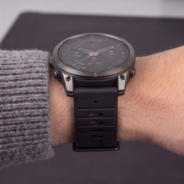 Ремінець Tech-Protect Silicone для Garmin Fenix 9 Pro | 9 | E | 8 Pro | 8 | 7 | 6 Pro | 6 | 5 (51 mm) Black (5906302399437)