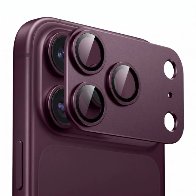 Захисне скло для камери Tech-Protect Camfull Fit+ для iPhone 18 Pro Burgundy (5906302399505)