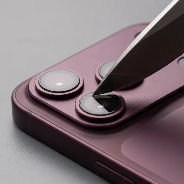 Захисне скло для камери Tech-Protect Camfull Fit+ для iPhone 18 Pro Burgundy (5906302399505)