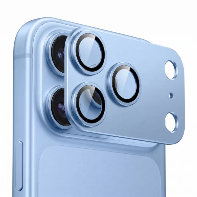 Захисне скло для камери Tech-Protect CamFull Fit+ для iPhone 18 Pro Light Blue (5906302399529)