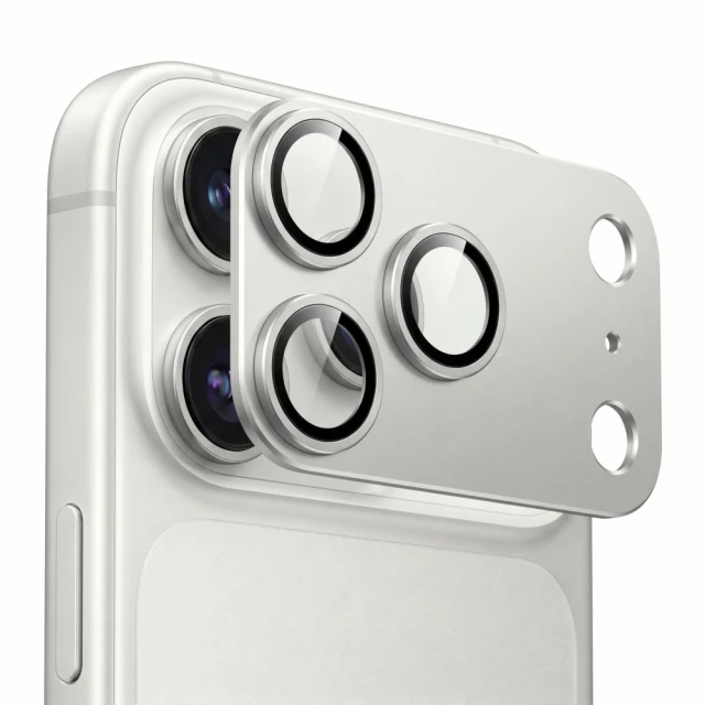 Защитное стекло для камеры Tech-Protect Camfull Fit+ для iPhone 18 Pro Max Silver (5906302399550)