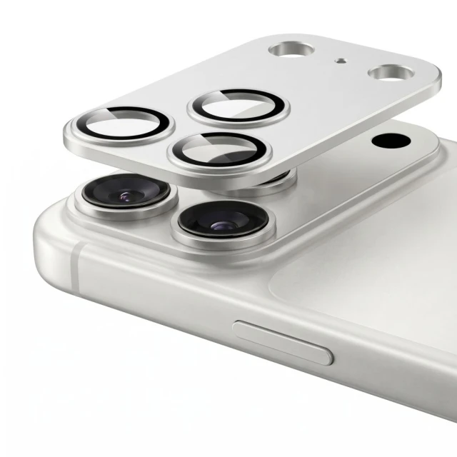 Защитное стекло для камеры Tech-Protect Camfull Fit+ для iPhone 18 Pro Max Silver (5906302399550)