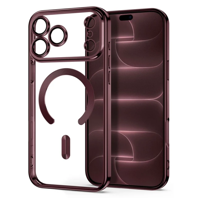 Чехол Tech-Protect MagFlex для iPhone 18 Pro | 17 Pro Shiny Burgundy (5906302399567)