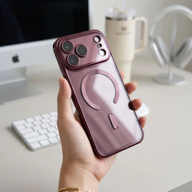 Чехол Tech-Protect MagFlex для iPhone 18 Pro | 17 Pro Shiny Burgundy (5906302399567)