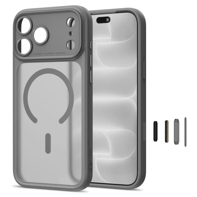Чехол Tech-Protect Magpeak CC для iPhone 18 Pro Max | 17 Pro Max Matte Titanium (5906302399697)