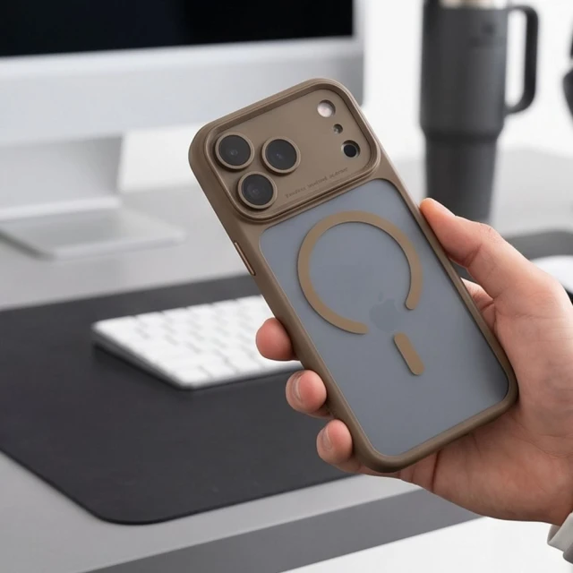 Чехол Tech-Protect MagPeak MagSafe для iPhone 18 Pro Matte Dark Taupe | 17 Pro (5906302399703)