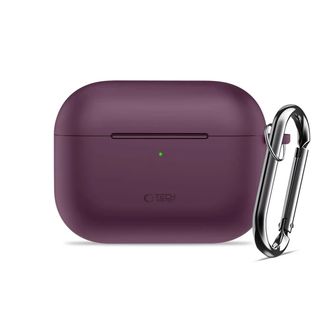 Чохол Tech-Protect Silicone Hook для AirPods Pro 3 Burgundy (5906302399741)