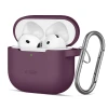 Чехол Tech-Protect Silicone Hook для AirPods 4 | 5 Burgundy (5906302399758)