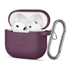 Чохол Tech-Protect Silicone Hook для AirPods 4 | 5 Burgundy (5906302399758)
