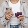 Чехол Tech-Protect Silicone Hook для AirPods 4 | 5 Burgundy (5906302399758)