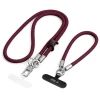 Аксесуар Tech-Protect C10S Rope Crossbody & Wrist Burgundy (5906302399765)