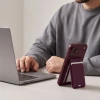 Магнітний картхолдер Tech-Protect MagWallet Stand MagSafe з RFID Burgundy (5906302399789)
