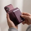Магнітний картхолдер Tech-Protect MagWallet Stand MagSafe з RFID Burgundy (5906302399789)