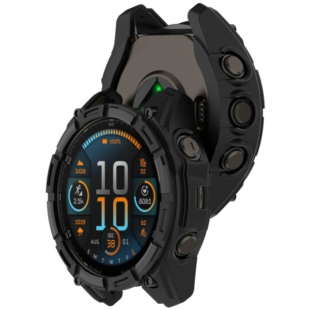 Чохол Tech-Protect Defense Air для Garmin Fenix 9 51mm Black (5906302399840)