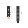 Ремінець Tech-Protect Silicone для Garmin Fenix 9 Pro | 9 | 8 | 7S | 6S Pro | 6S | 5S Plus | 5S (43 mm) Black (5906302399864)