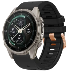 Ремінець Tech-Protect Silicone для Garmin Fenix 9 Pro | 9 | 8 | 7S | 6S Pro | 6S | 5S Plus | 5S (43 mm) Black (5906302399864)