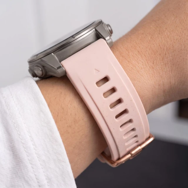 Ремінець Tech-Protect Silicone для Garmin Fenix 9 Pro | 9 | 8 | 7S | 6S Pro | 6S | 5S Plus | 5S (43 mm) Pink (5906302399888)