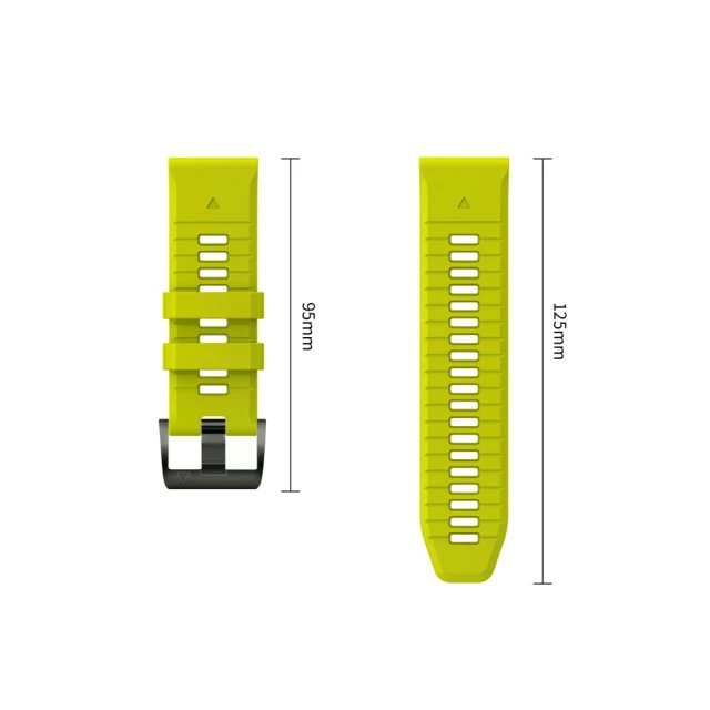 Ремінець Tech-Protect Silicone для Garmin Fenix 9 Pro | 9 | 8 Pro | 8 | E | 7 | 6 Pro | 6 | 5 47 mm Volt Lime (5906302399901)