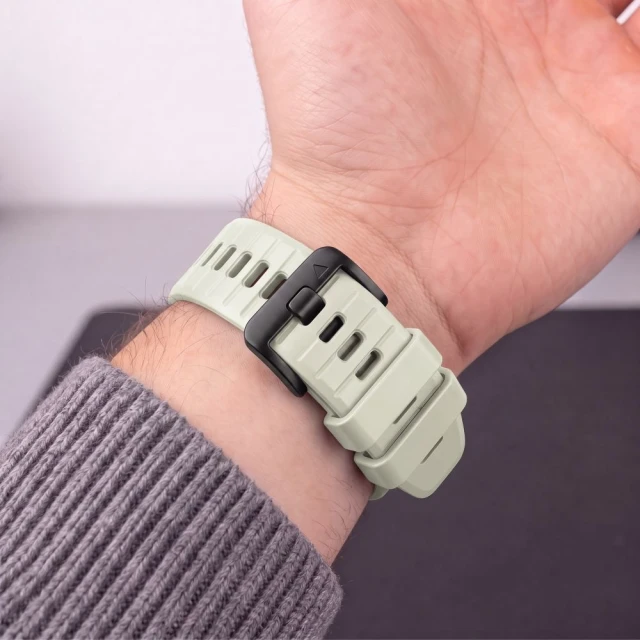 Ремінець Tech-Protect Silicone для Garmin Fenix 9 Pro | 9 | 8 Pro | 8 | E | 7 | 6 Pro | 6 | 5 47 mm Stone Grey (5906302399918)