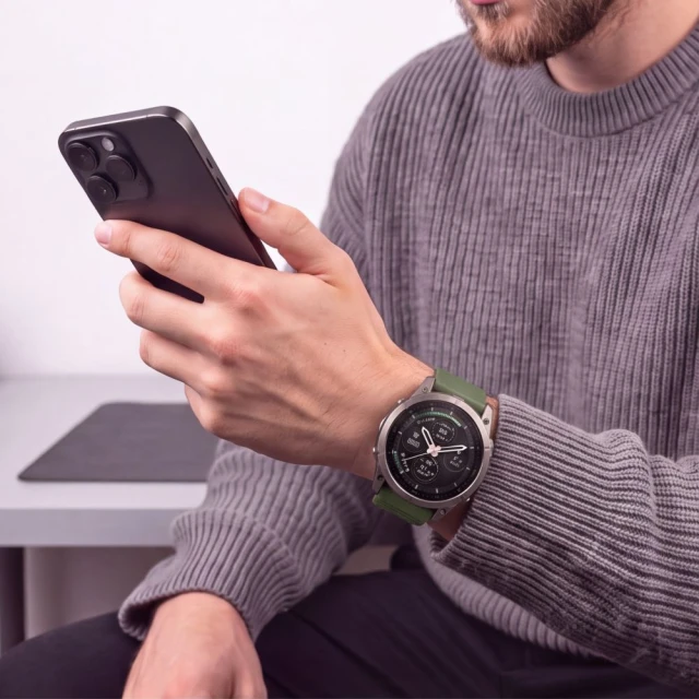 Ремінець Tech-Protect Silicone для Garmin Fenix 9 Pro | 9 | E | 8 Pro | 8 | 7 | 6 Pro | 6 | 5 (47 mm) Green (5906302399925)