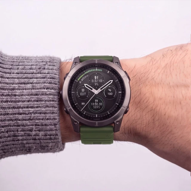Ремінець Tech-Protect Silicone для Garmin Fenix 9 Pro | 9 | E | 8 Pro | 8 | 7 | 6 Pro | 6 | 5 (47 mm) Green (5906302399925)