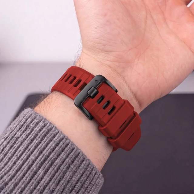 Ремешок Tech-Protect Silicone для Garmin Fenix 9 Pro | 9 | E | 8 Pro | 8 | 7 | 6 Pro | 6 | 5 (47 mm) Red (5906302399932)