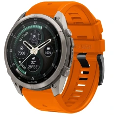Ремінець Tech-Protect Silicone для Garmin Fenix 9 Pro | 9 | 8 Pro | 8 | E | 7 | 6 Pro | 6 | 5 47 mm Signal Orange (5906302399956)