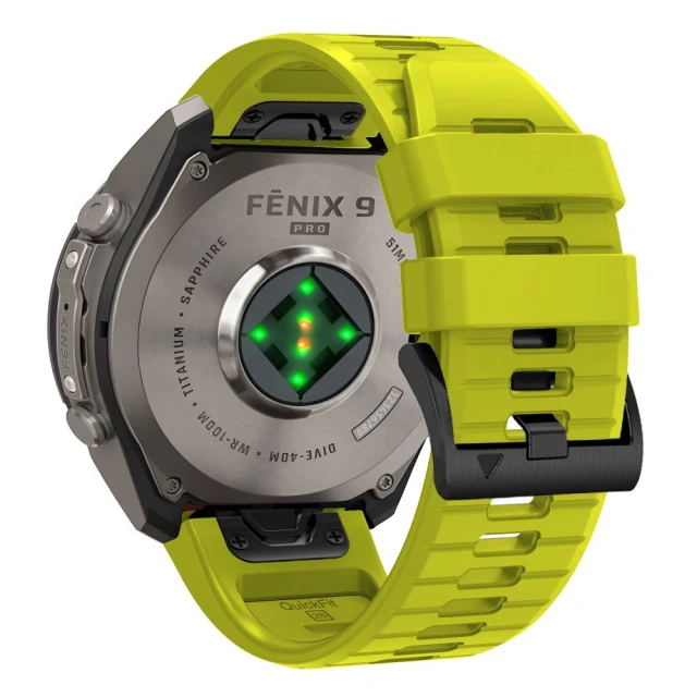 Ремешок Tech-Protect Silicone для Garmin Fenix 9 Pro | 9 | E | 8 Pro | 8 | 7 | 6 Pro | 6 | 5 (51 mm) Yellow (5906302399963)