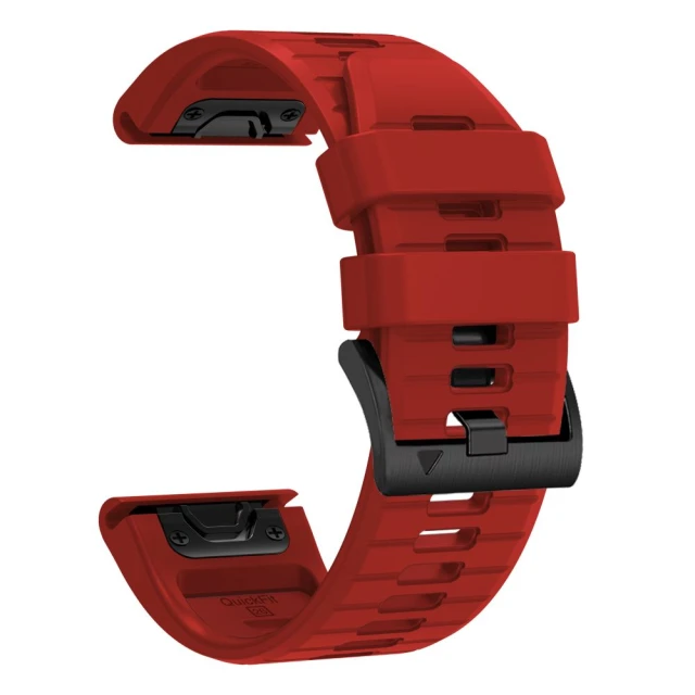 Ремінець Tech-Protect Silicone для Garmin Fenix 9 Pro | 9 | E | 8 Pro | 8 | 7 | 6 Pro | 6 | 5 (51 mm) Red (5906302399994)
