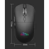 Миша Media-Tech MT1124 бездротова Bluetooth/RF з підзарядкою Black (5906453111247)