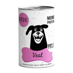 Вологий корм для собак PAKA ZWIERZAKA Pepe Veal з телятиною 400 г (5906638169346)