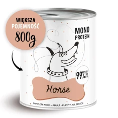 Вологий корм для собак PAKA ZWIERZAKA Pepe Horse з кониною 800 г (5906638169841)