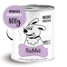 Вологий корм для собак PAKA ZWIERZAKA Pepe Rabbit з кроликом 800 г (5906638169858)