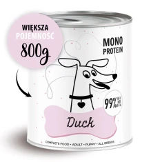 Вологий корм для собак PAKA ZWIERZAKA Pepe Duck з качкою 99% 800 г (5906638169889)