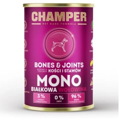 Вологий корм для собак CHAMPER Bones&Joints монобілковий з яловичиною 400 г (5906647642618)