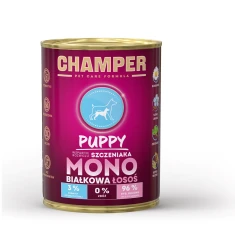 Вологий корм для цуценят CHAMPER Puppy монобілковий з лососем 400 г (5906647644483)