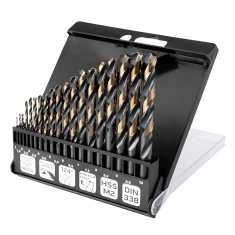 Набір свердел по металу Neo Tools HSS-CNC 124° Pro-Tec 1.0-10.0 мм 19 шт (55-089)