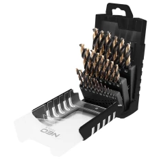 Сверла для металла Neo Tools HSS-CNC 124° Pro-Tec 1.0-13.0 мм набор 25 шт (55-090)