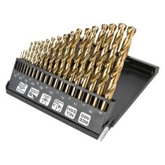Набір свердел по металу Neo Tools HSS-TiN 1.0-10.0 мм 19 шт (57-199)