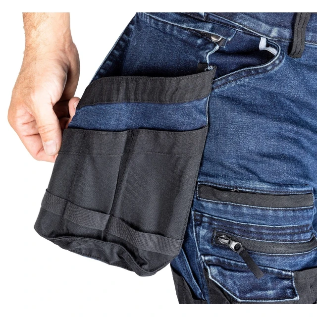 Робочі штани Neo Tools Denim посилення Cordura розмір M Granato (81-361-1-M)