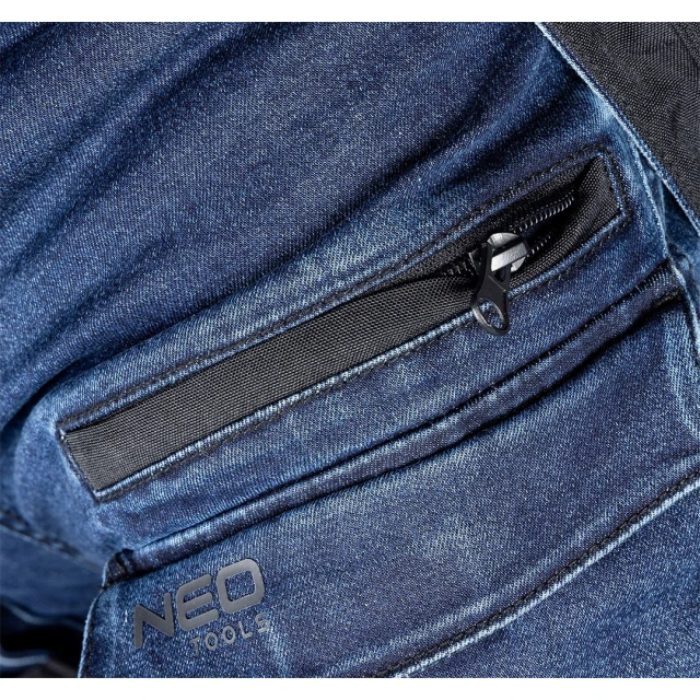 Робочі штани Neo Tools Denim посилення Cordura розмір M Granato (81-361-1-M)