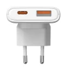 Мережевий зарядний пристрій Akyga AK-CH-31 USB-A + USB-C (5906708750672)