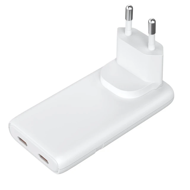 Мережевий зарядний пристрій Akyga AK-CH-32 2x USB-C (5906708750689)