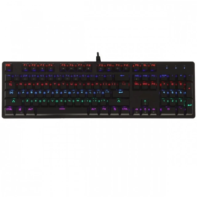 Клавиатура проводная Art AK-51 USB QWERTY механическая с подсветкой Black (5906721170419)