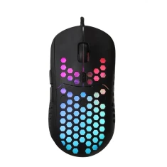 Дротова комп'ютерна миша ART AM-99 USB A 6400 dpi з підсвічуванням Black (5906721170525)