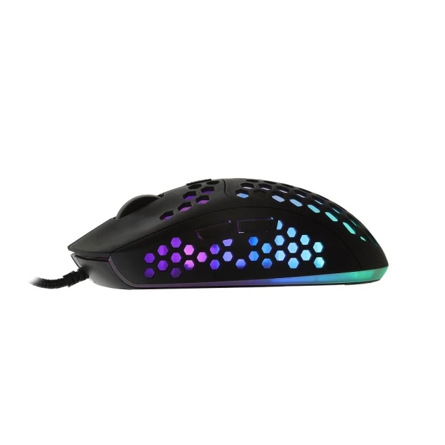 Дротова комп'ютерна миша ART AM-99 USB A 6400 dpi з підсвічуванням Black (5906721170525)